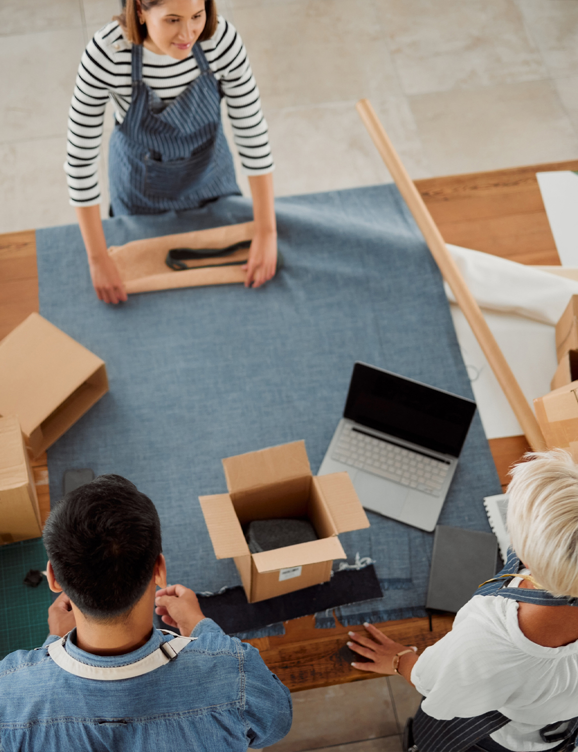 Aufbau und Nachkontrolle nach dem Umzug