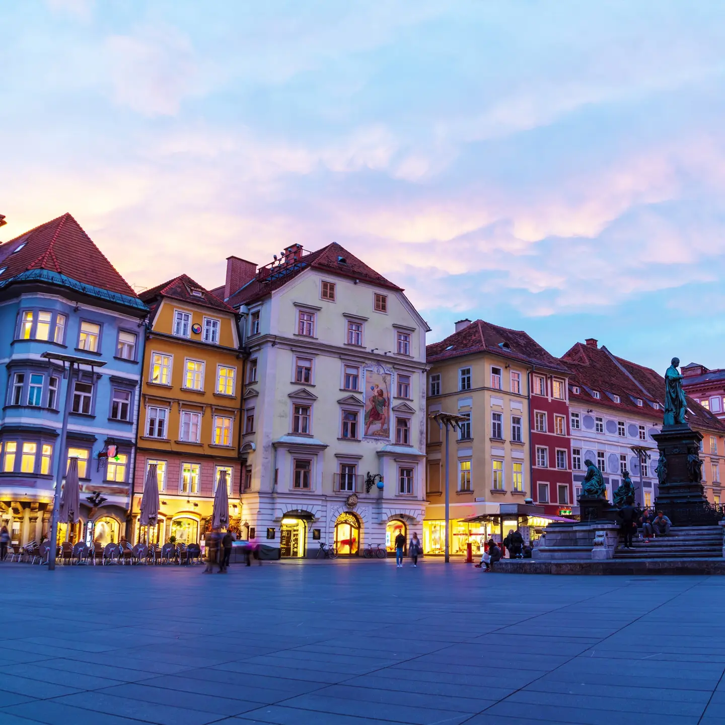 Ankommen und Einzug in Graz