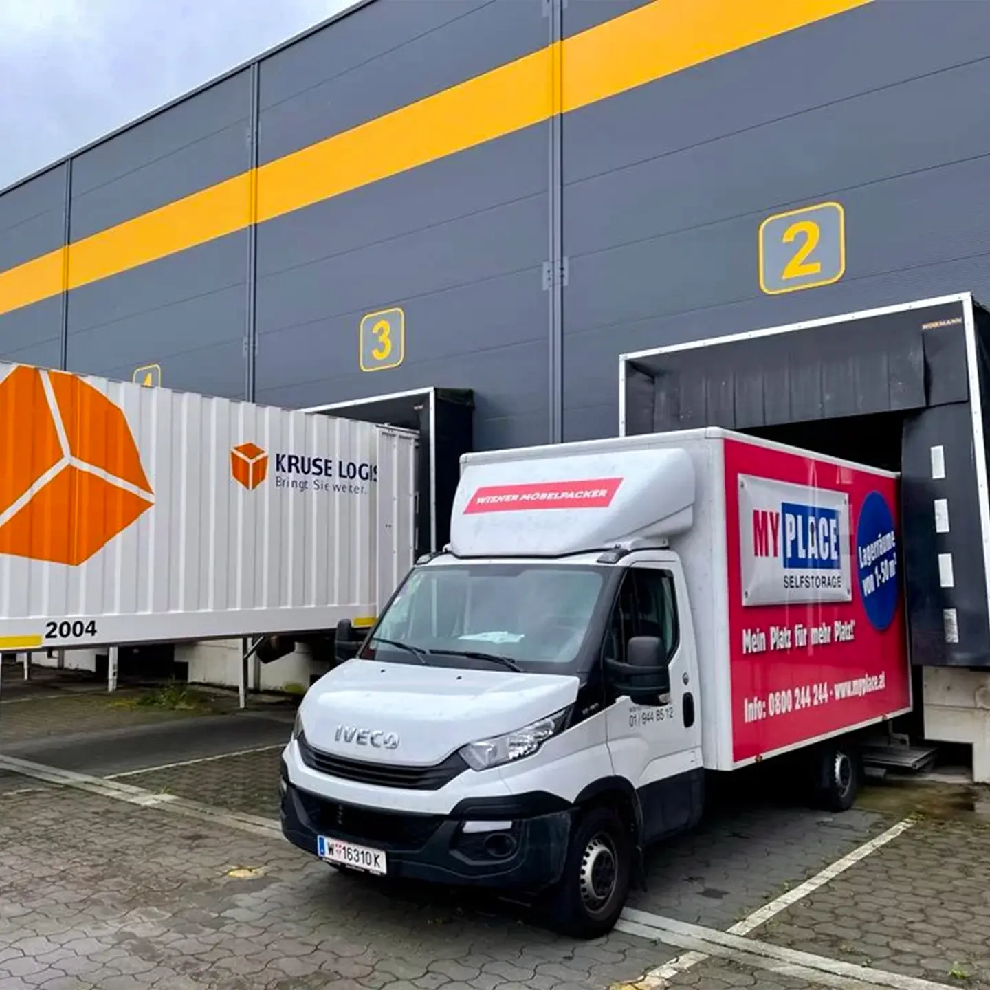 LKW bereit für den Umzug