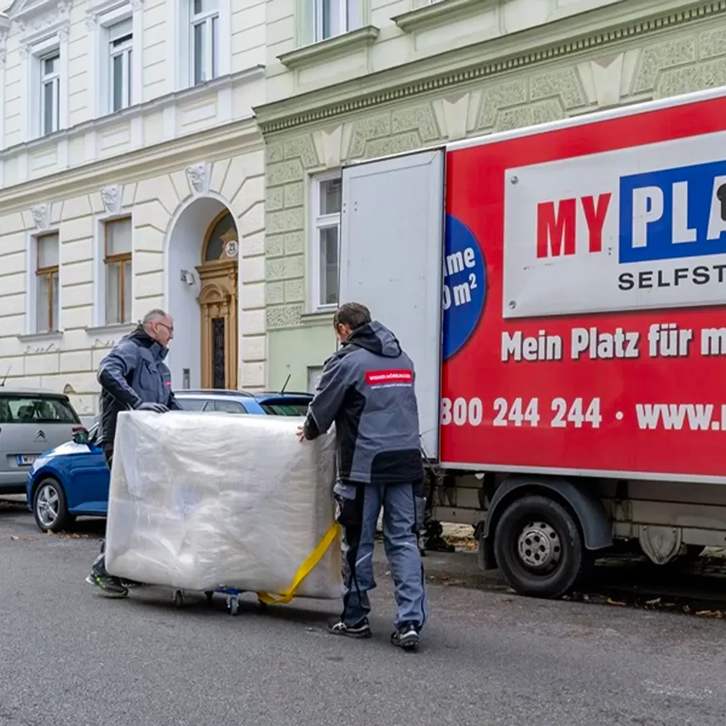 Verladung für Umzug Wien–Graz