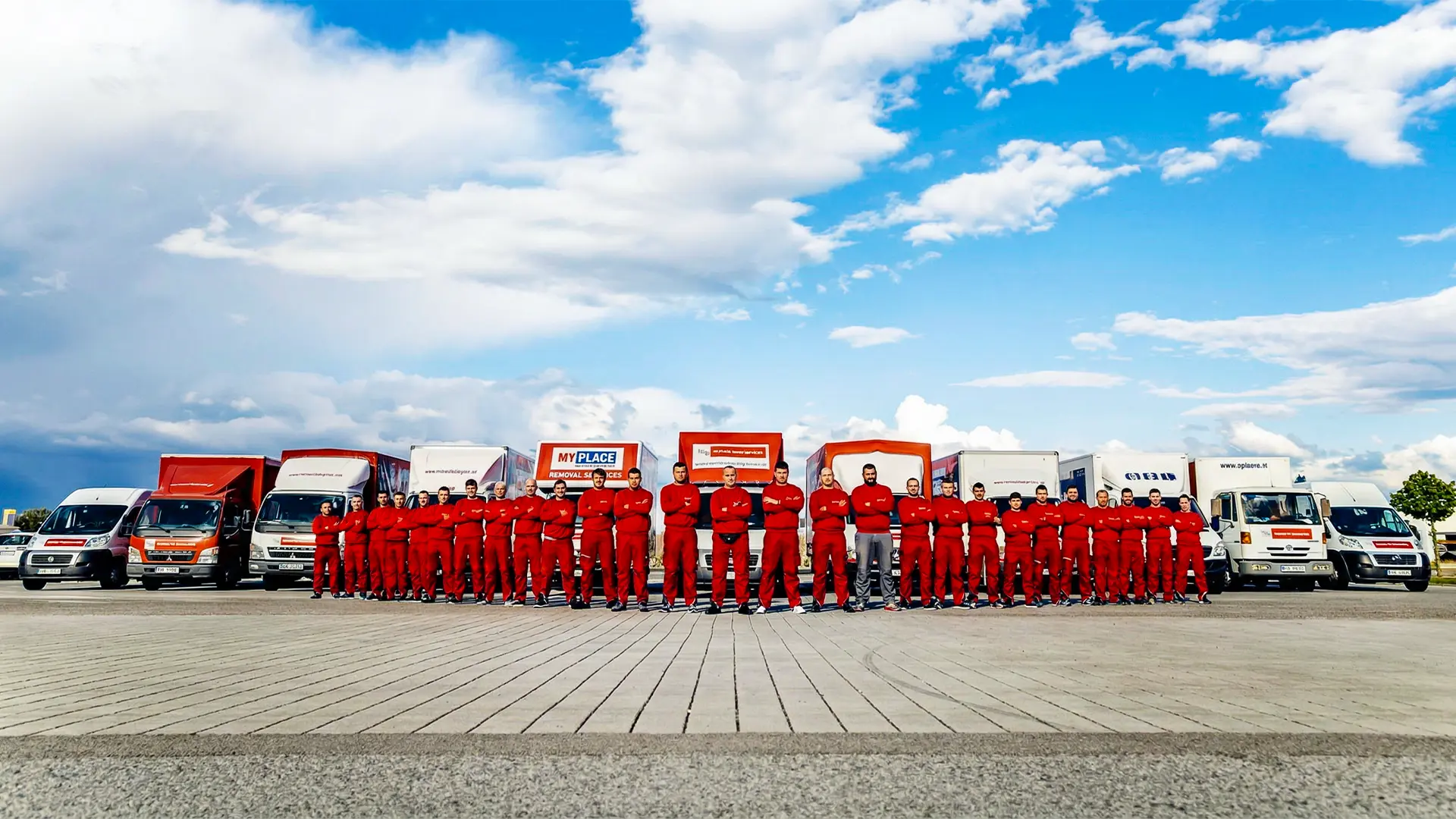 unser Umzugsteam vor 20 Jahren