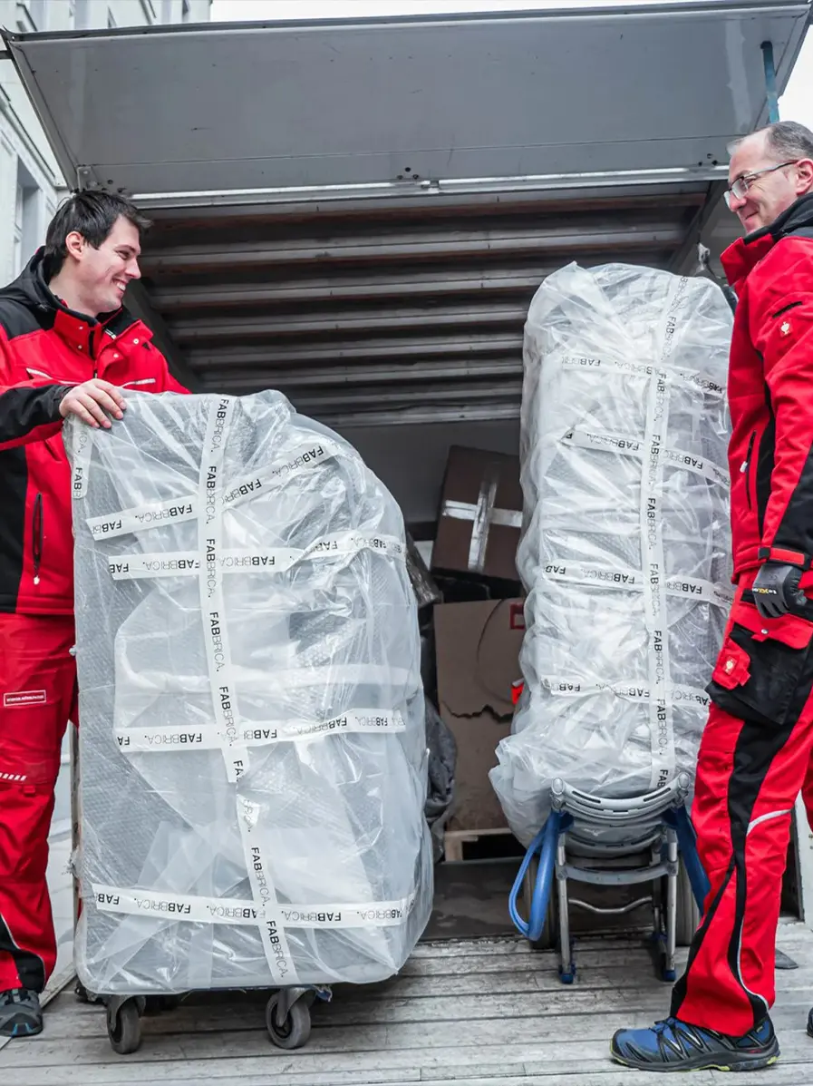 Eingepackte Möbel Umzug