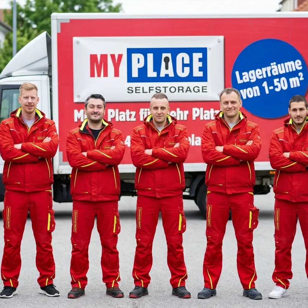 Wiener Möbelpacker-Team nach dem Umzug