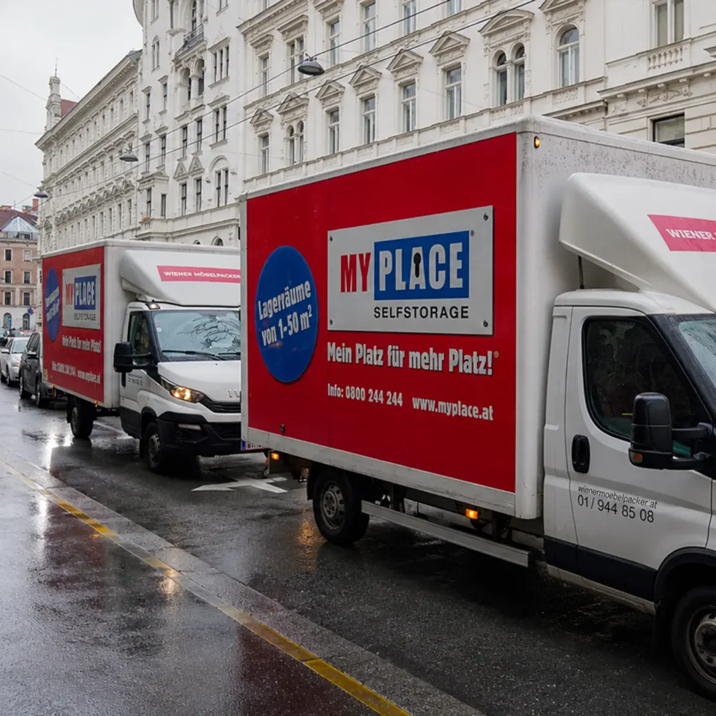 Lastwagen auf dem Weg ins Ausland